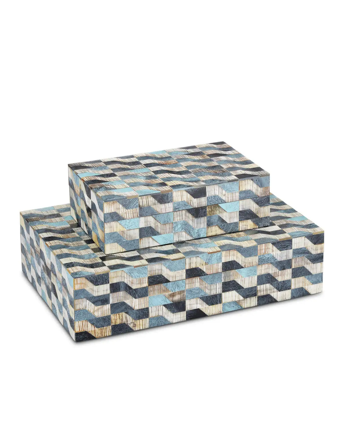 CURREY & COMPANY EZRA BOX SET OF 2 - Decorative Accents
