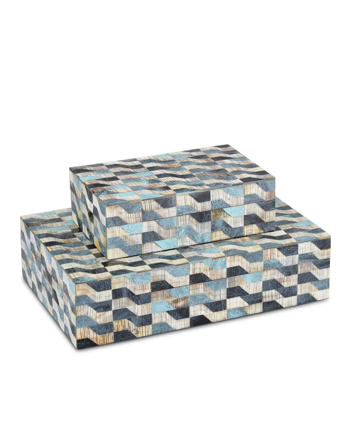 CURREY & COMPANY EZRA BOX SET OF 2 - Decorative Accents
