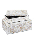CURREY & COMPANY UMA MOTHER OF PEARL BOX SET OF 2 - Decorative Accents