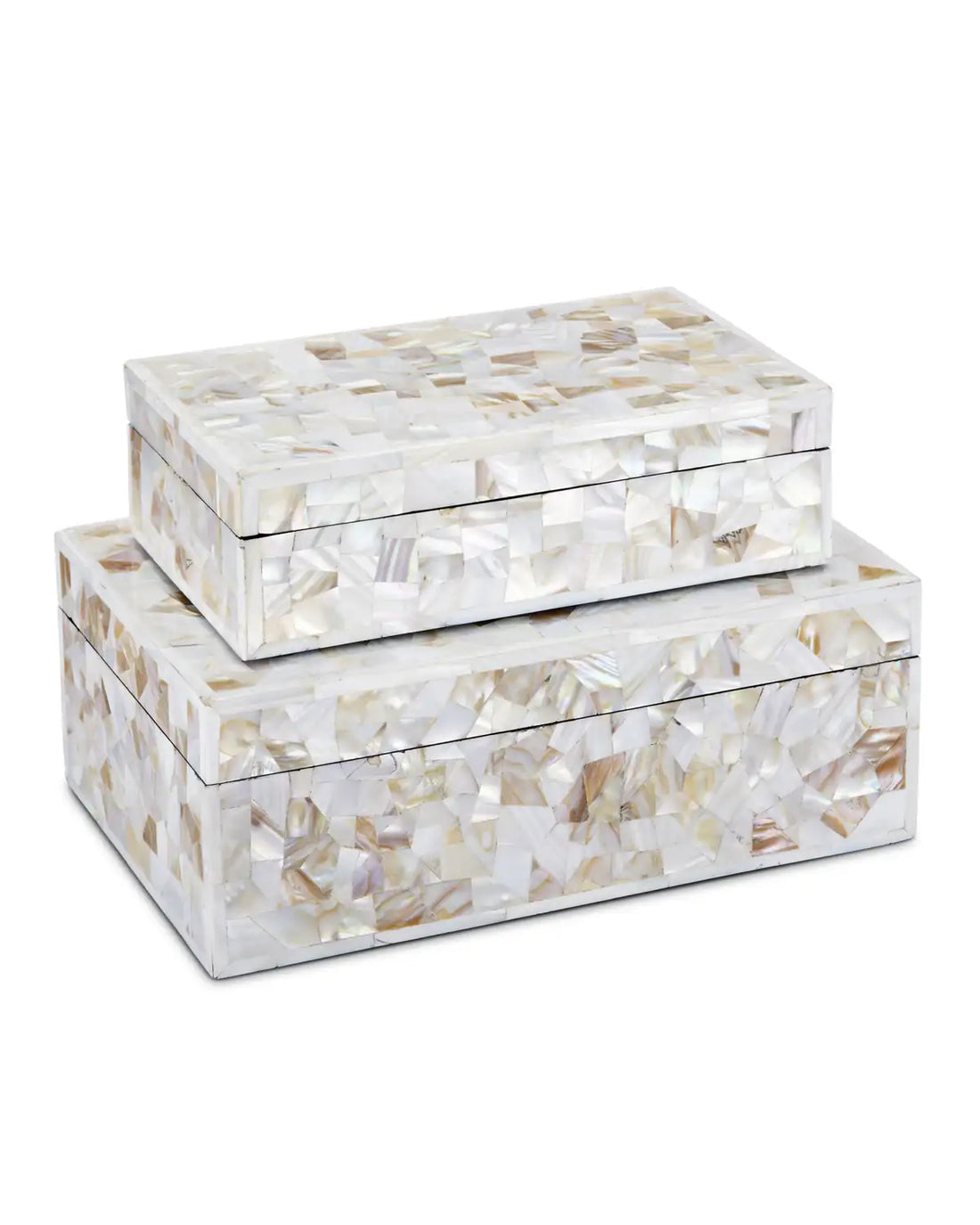 CURREY & COMPANY UMA MOTHER OF PEARL BOX SET OF 2 - Decorative Accents
