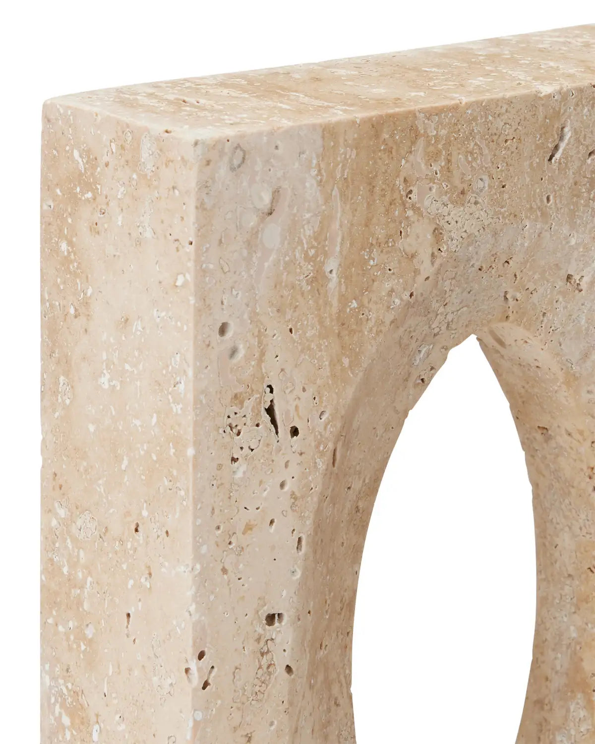 CURREY & COMPANY DEMI TRAVERTINE BOOKENDS SET OF 2 - Decorative Accents