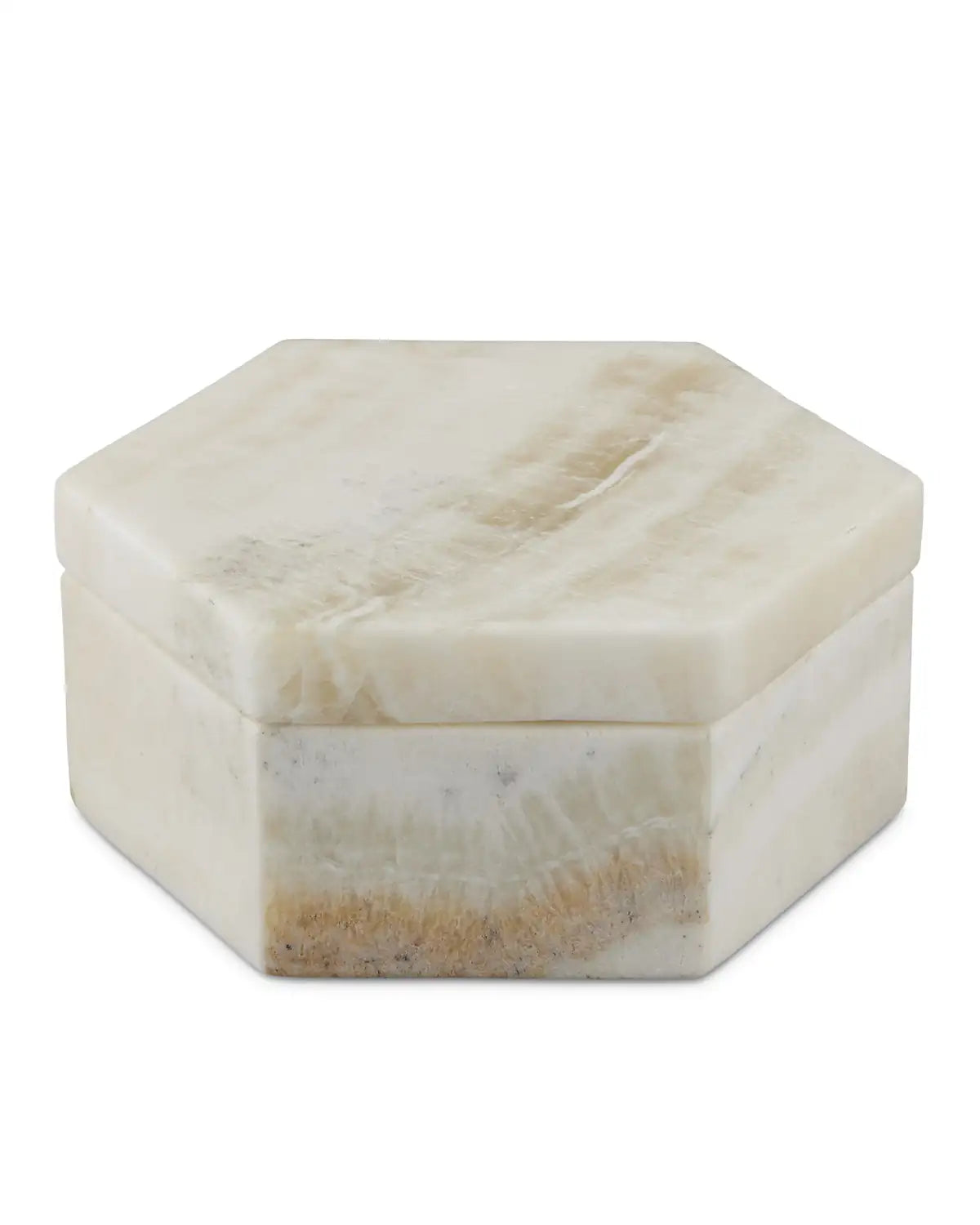 CURREY & COMPANY ARCO ONYX HEXAGON BOX - Decorative Accents