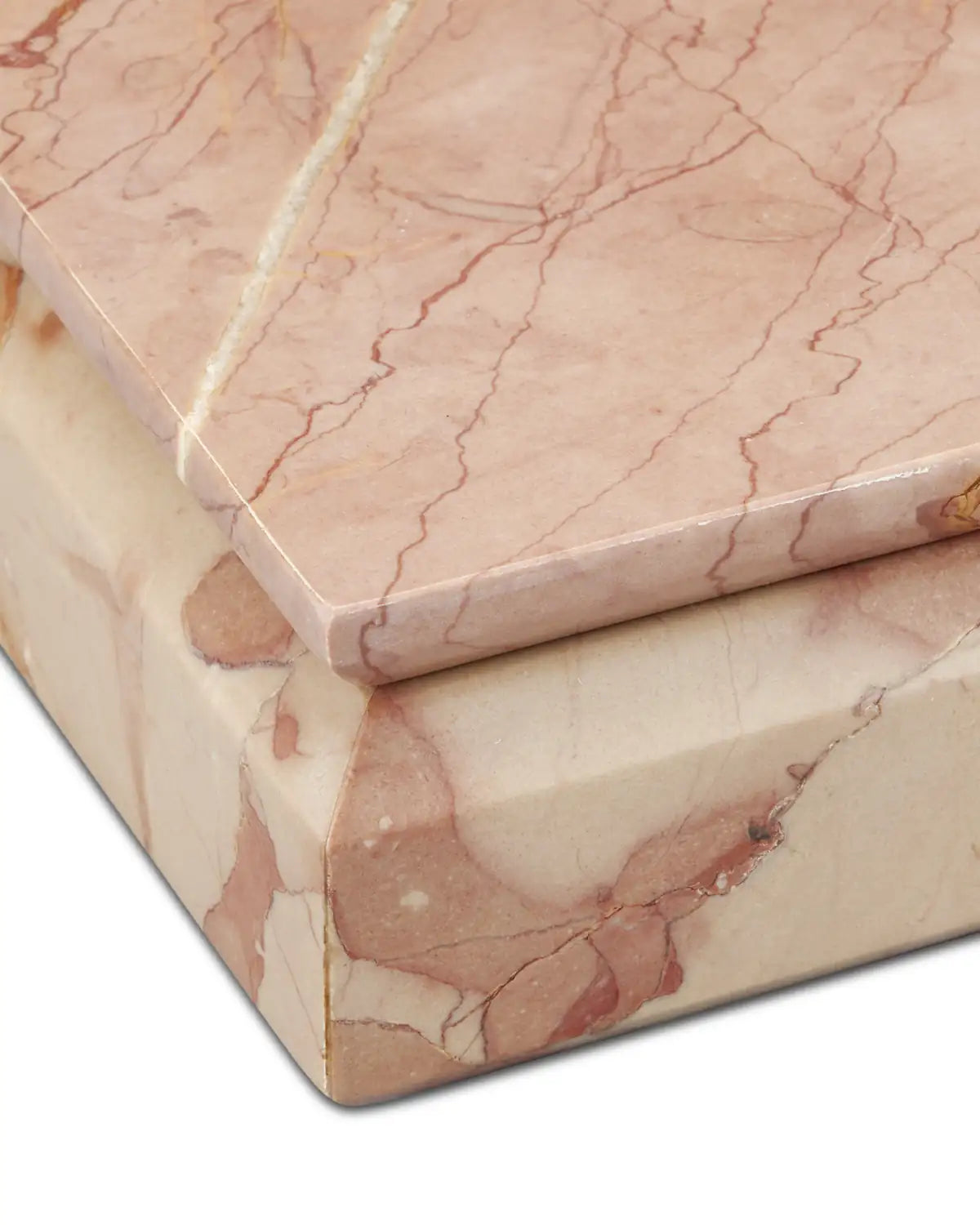 CURREY & COMPANY LESLIE ROSA MARBLE BOX - Decorative Accents