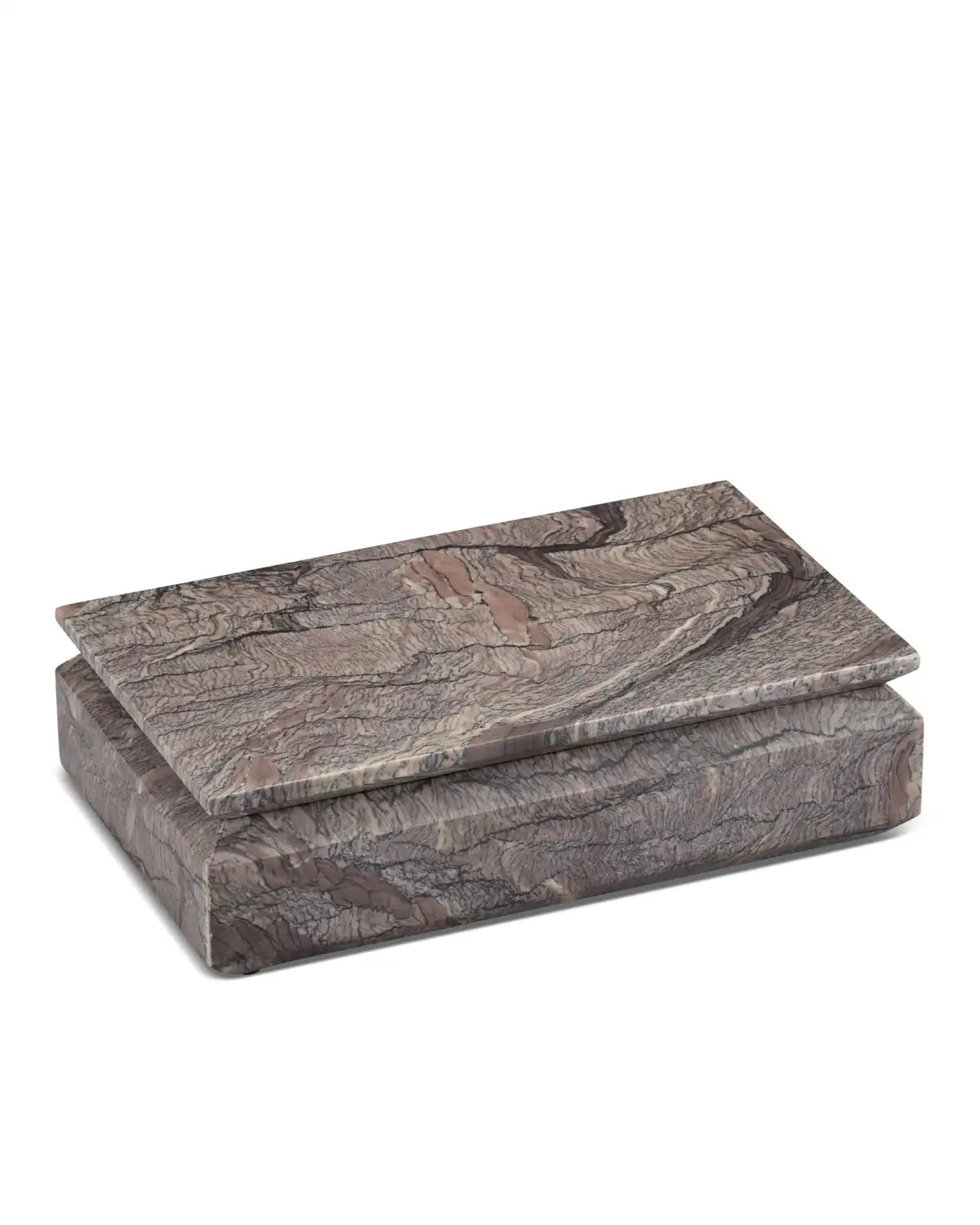 CURREY & COMPANY LESLIE BRECCIA MARBLE BOX - Decorative Accents
