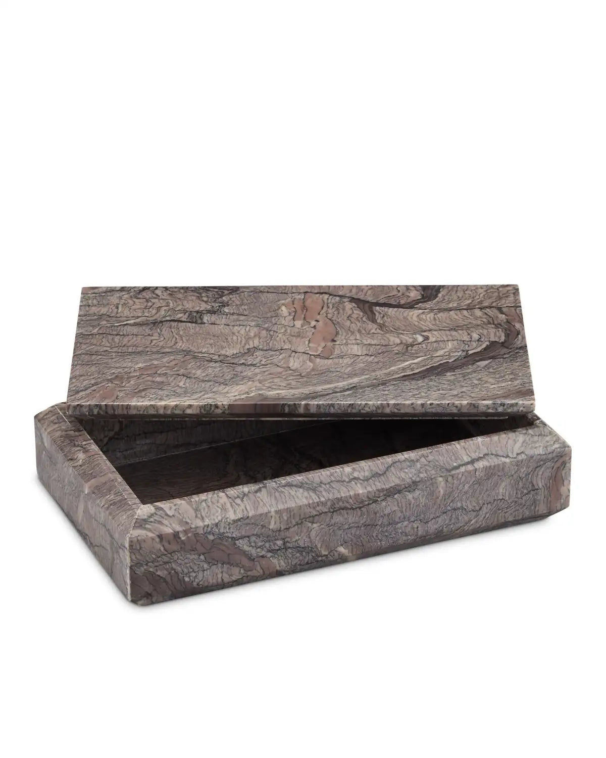CURREY & COMPANY LESLIE BRECCIA MARBLE BOX - Decorative Accents