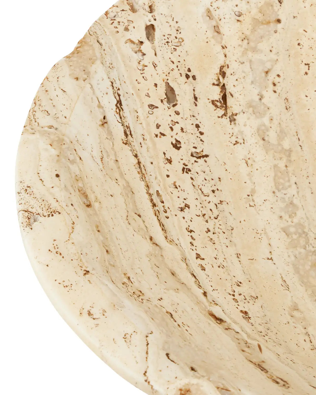 CURREY & COMPANY LUBO TRAVERTINE BOWL - Decorative Accents