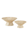 CURREY & COMPANY LUBO TRAVERTINE BOWL - Decorative Accents