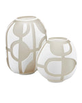 CURREY & COMPANY ART DECORTIF VASE SET OF 2 - Decorative Accents