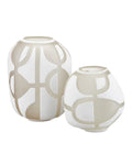 CURREY & COMPANY ART DECORTIF VASE SET OF 2 - Decorative Accents