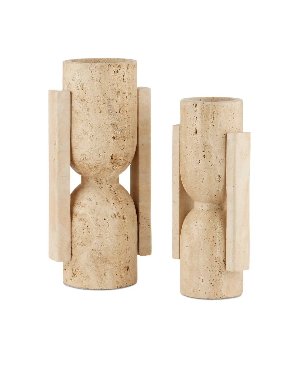 CURREY & COMPANY VASE FACE TO FACE SET OF 2 - Decorative Accents