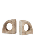 CURREY & COMPANY RUSSO TRAVERTINE OBJECT SET OF 2 - Decorative Accents