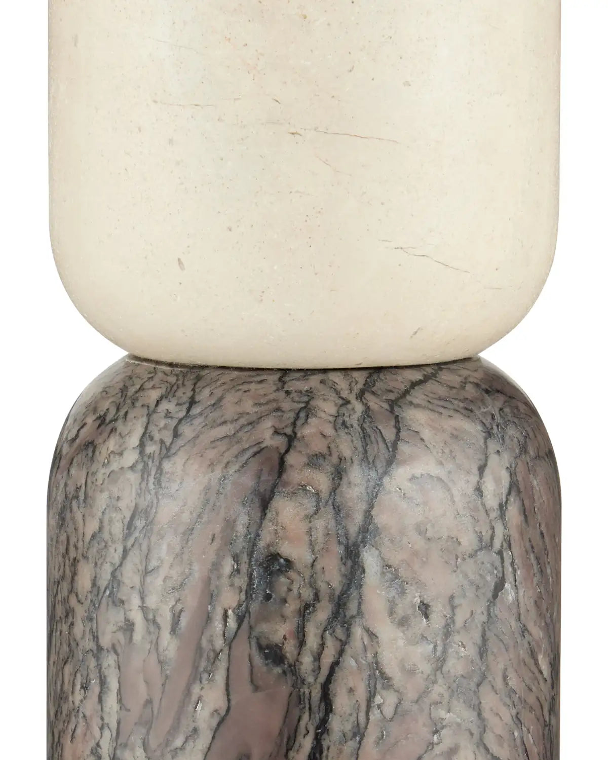 CURREY & COMPANY MORENO MARBLE OBJECTS SET OF 2 - Decorative Accents