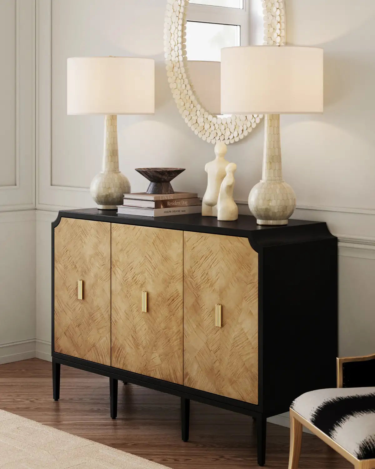 CURREY & COMPANY GIADA ONYX BUST SCULPTURE - Decorative Accents