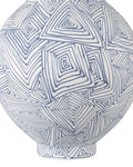 CURREY & COMPANY BLUE ZAG VASE - Decorative Accents