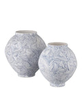 CURREY & COMPANY BLUE ZAG VASE - Decorative Accents