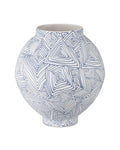 CURREY & COMPANY BLUE ZAG VASE - Decorative Accents