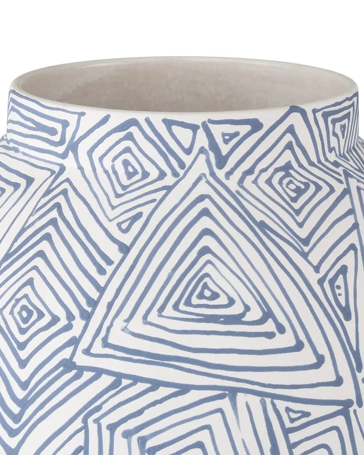 CURREY & COMPANY BLUE ZAG VASE - Decorative Accents