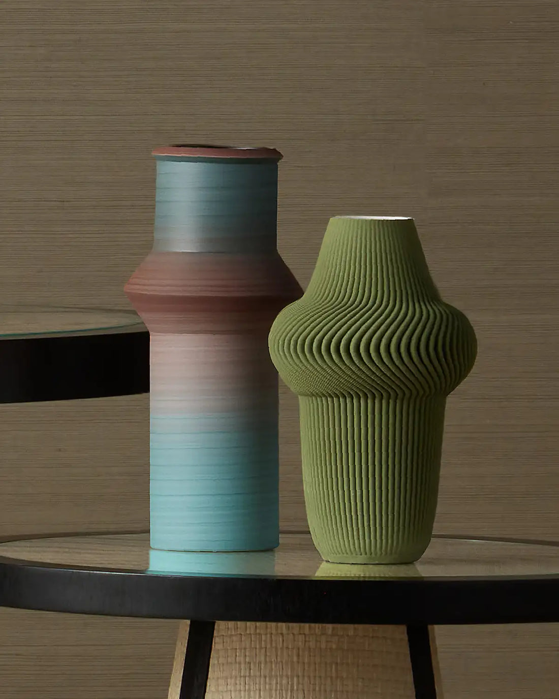 CURREY & COMPANY GREEN PLISSE VASE - Decorative Accents