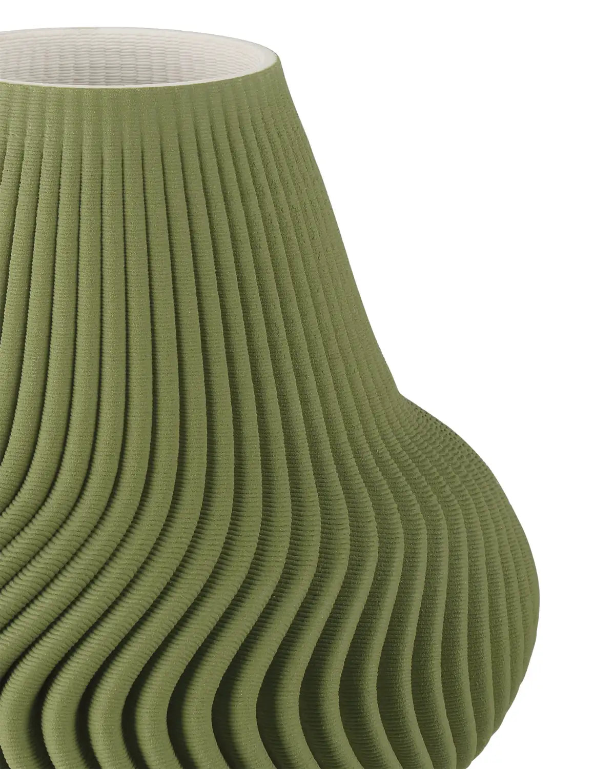 CURREY & COMPANY GREEN PLISSE VASE - Decorative Accents