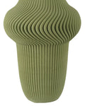 CURREY & COMPANY GREEN PLISSE VASE - Decorative Accents