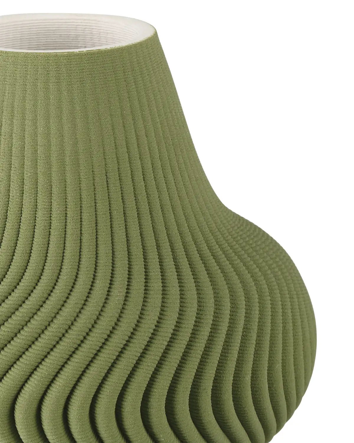 CURREY & COMPANY GREEN PLISSE VASE - Decorative Accents