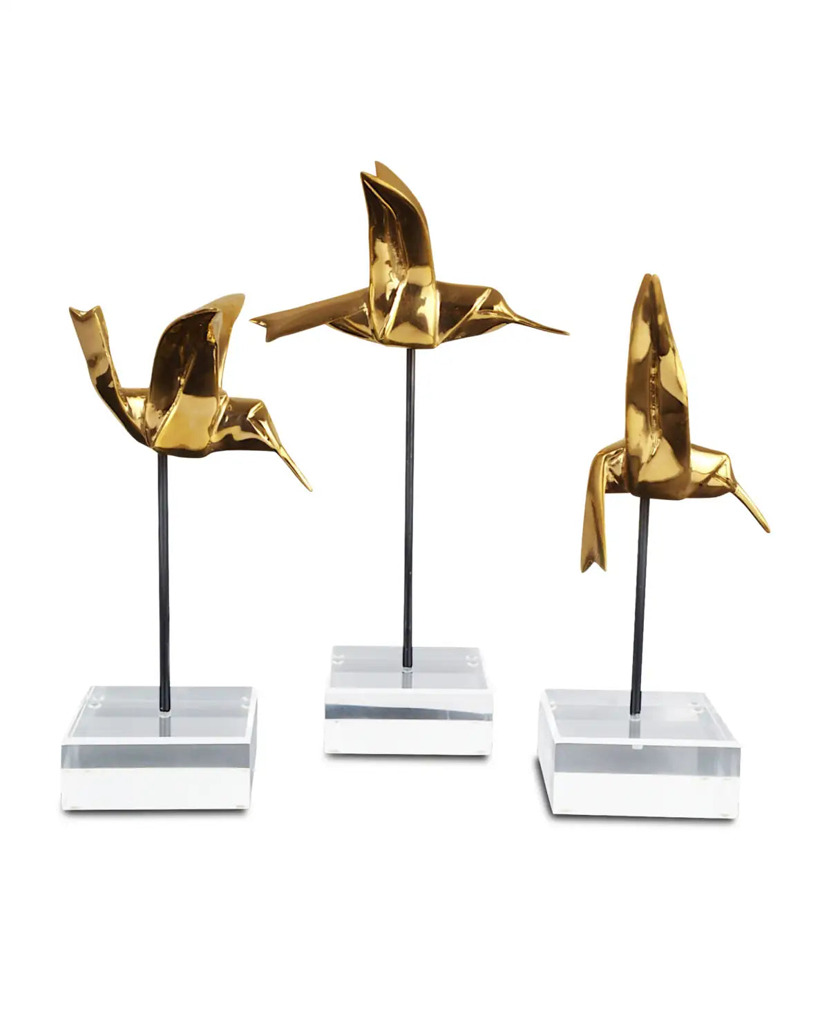 CURREY & COMPANY HUMMINGBIRDS SET OF 3 - Decorative Accents