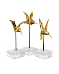 CURREY & COMPANY HUMMINGBIRDS SET OF 3 - Decorative Accents
