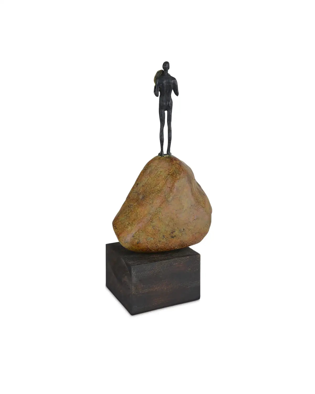 CURREY & COMPANY MAN ON ROCK - Decorative Accents