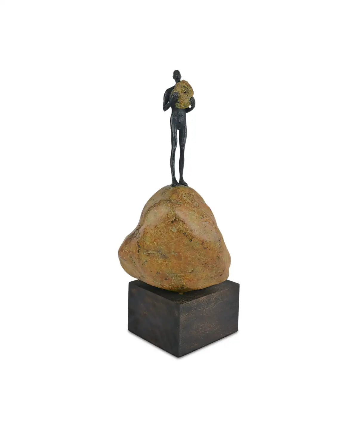 CURREY & COMPANY MAN ON ROCK - Decorative Accents