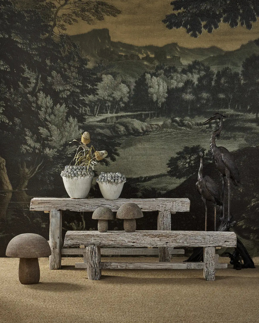 CURREY & COMPANY HERONS ON BRANCH - Decorative Accents