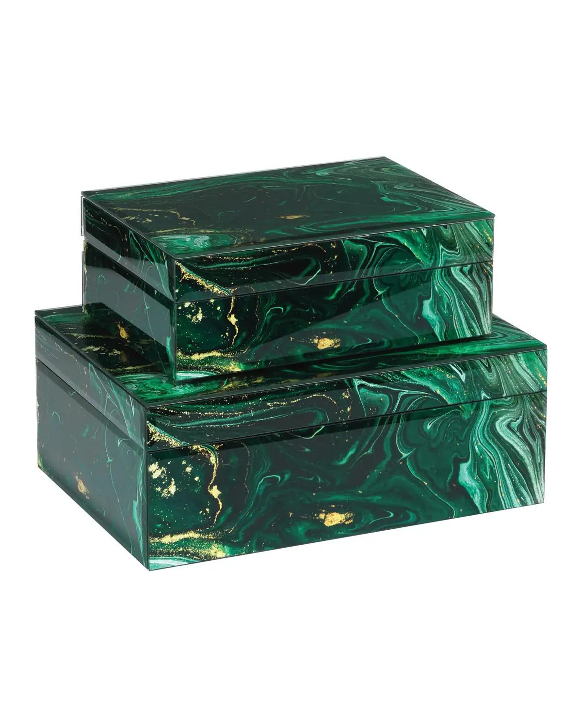 CURREY & COMPANY INTERSTELLAR GREEN BOX SET OF 2 - Decorative Accents