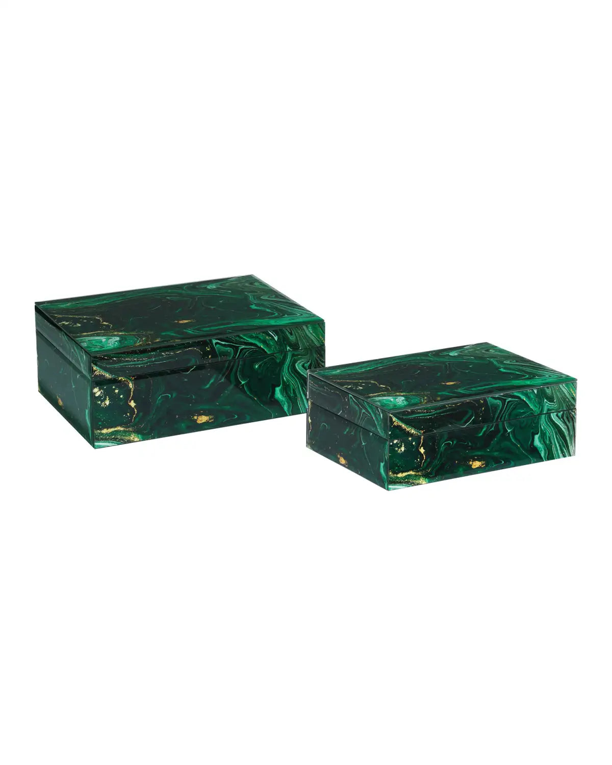 CURREY & COMPANY INTERSTELLAR GREEN BOX SET OF 2 - Decorative Accents