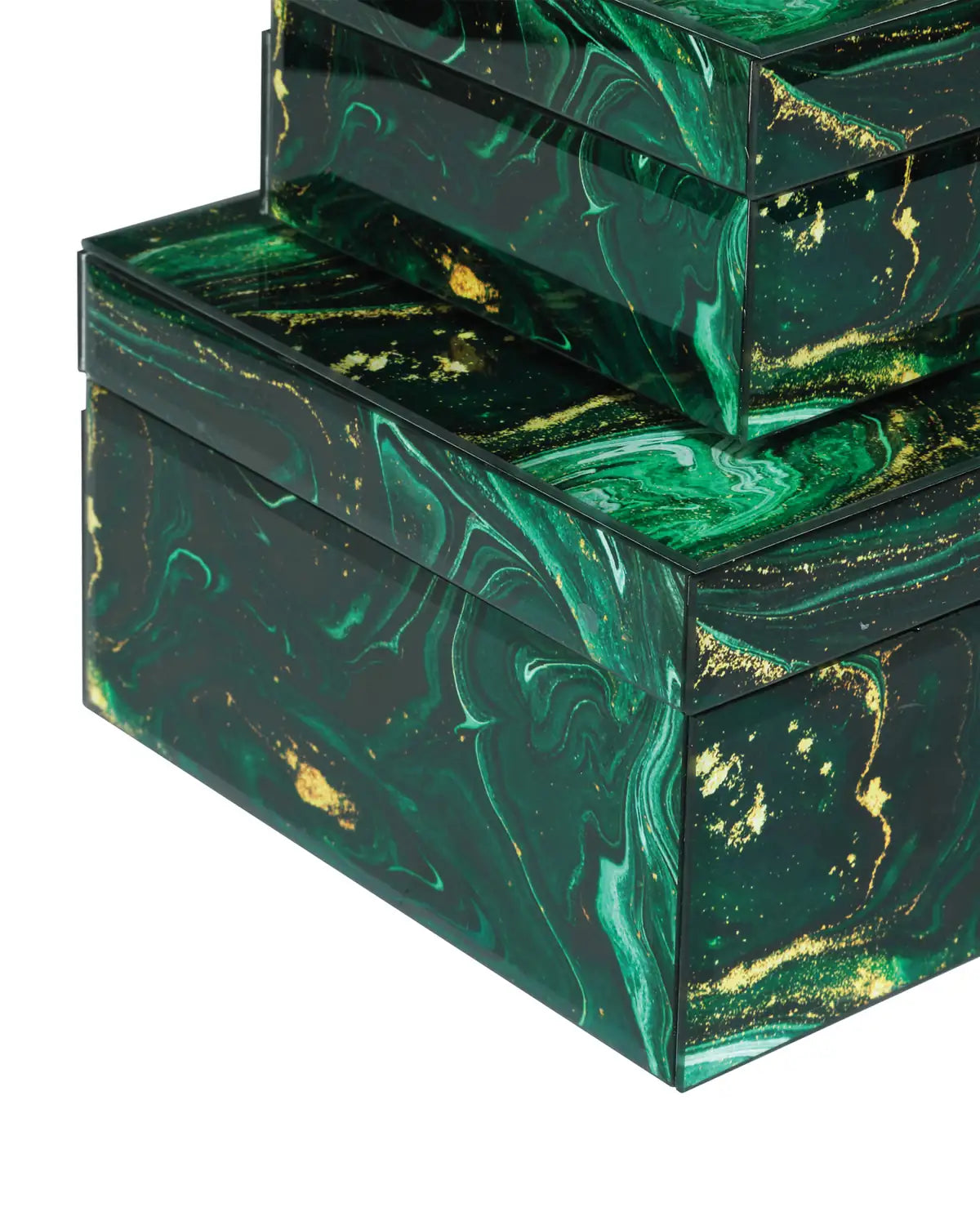 CURREY & COMPANY INTERSTELLAR GREEN BOX SET OF 2 - Decorative Accents