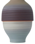 CURREY & COMPANY HAPPY 80'S GRAY BEIGE ORANGE & BLUE VASE SET OF 3 - Decorative Accents