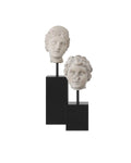 CURREY & COMPANY VENUS HEAD ON STAND SET OF 2 - Decorative Accents