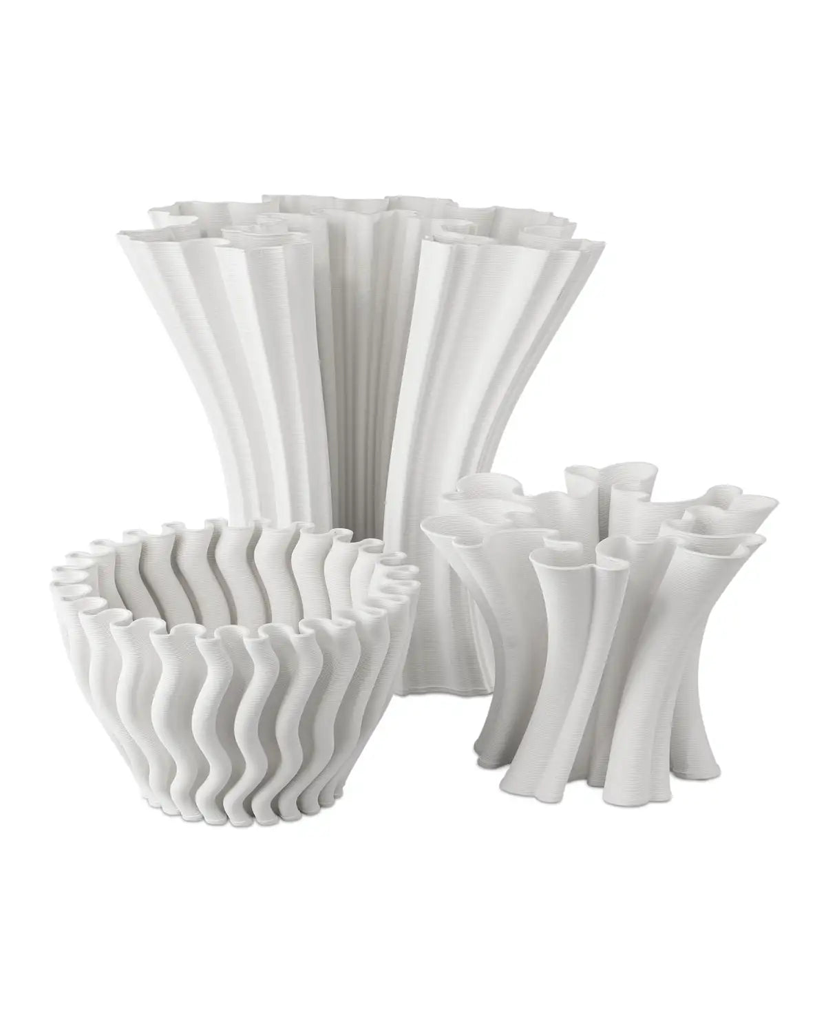 CURREY & COMPANY RIPPLE VASE - Decorative Accents