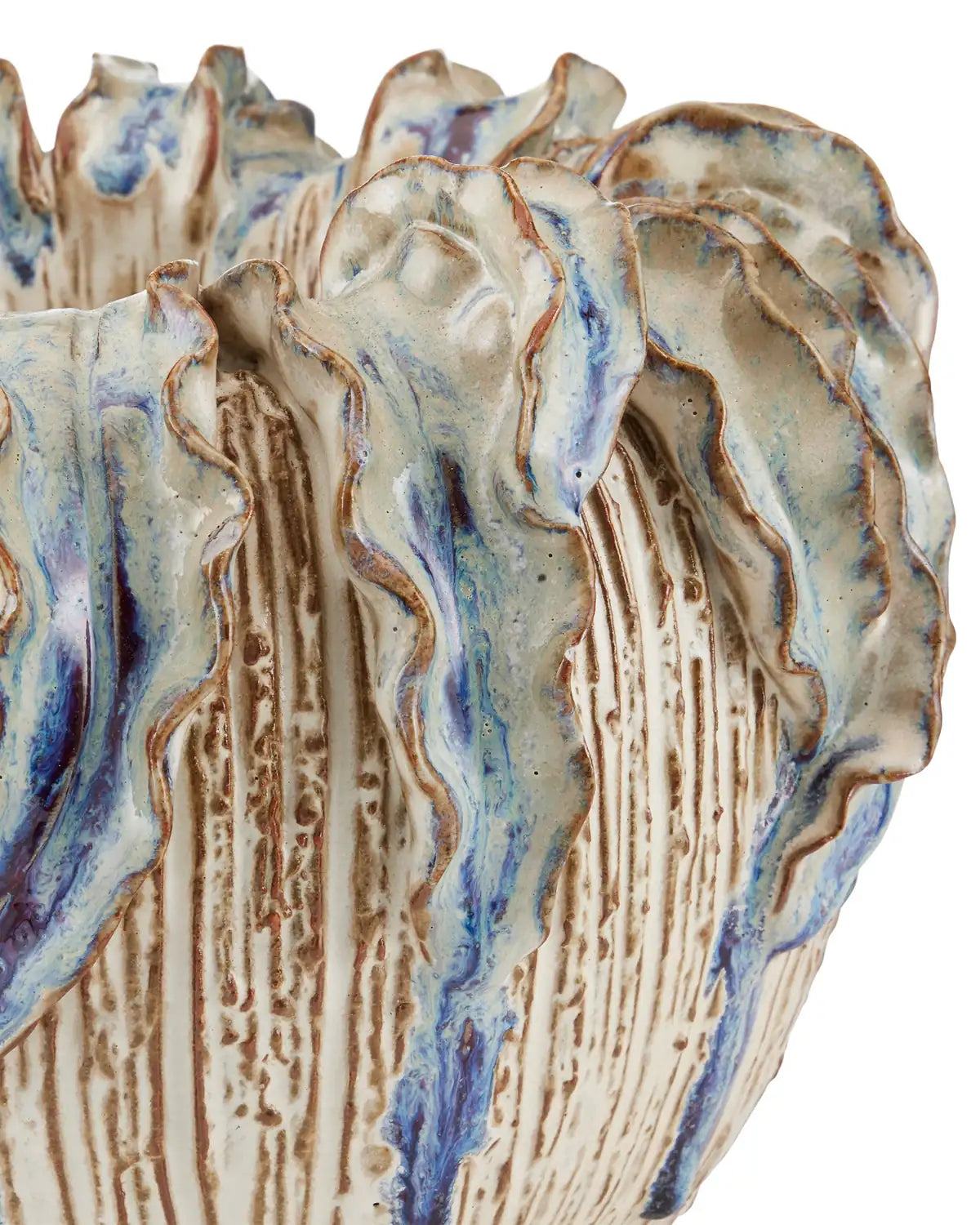 CURREY & COMPANY TROPICAL CROWN VASE - Decorative Accents