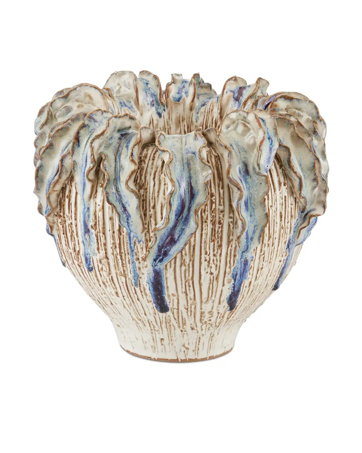 CURREY & COMPANY TROPICAL CROWN VASE - Decorative Accents