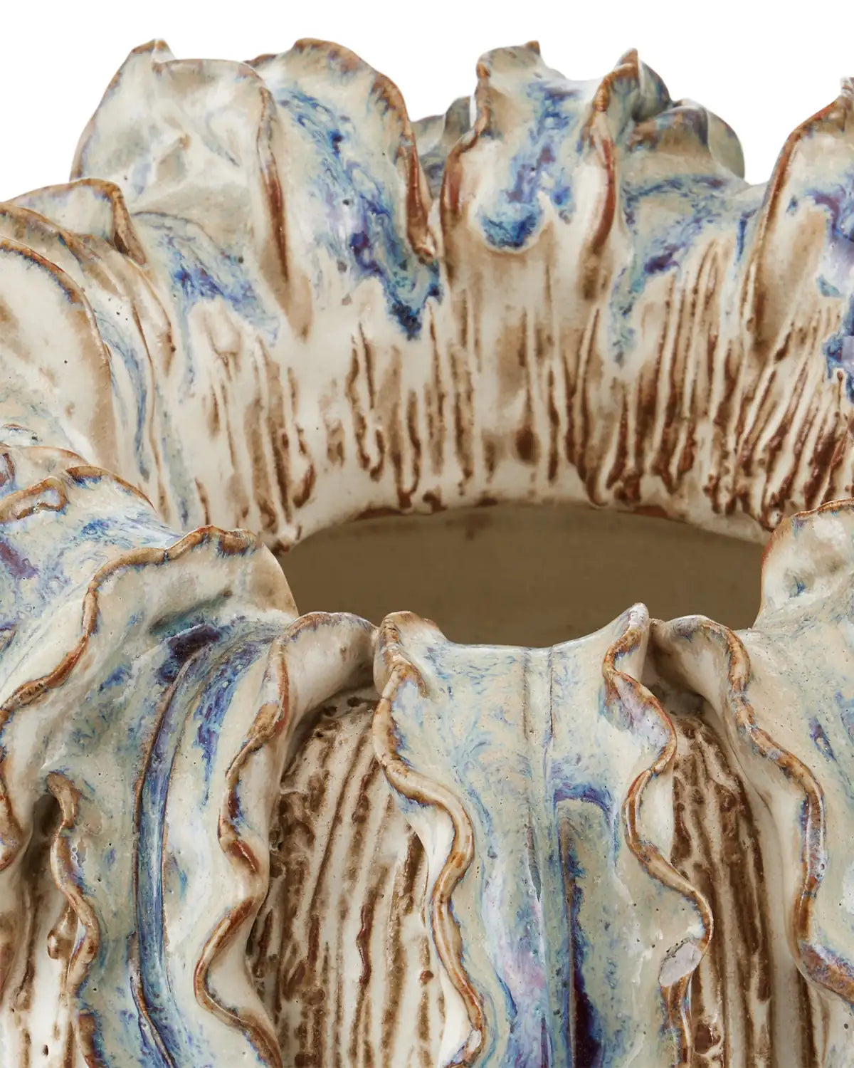CURREY & COMPANY TROPICAL CROWN VASE - Decorative Accents