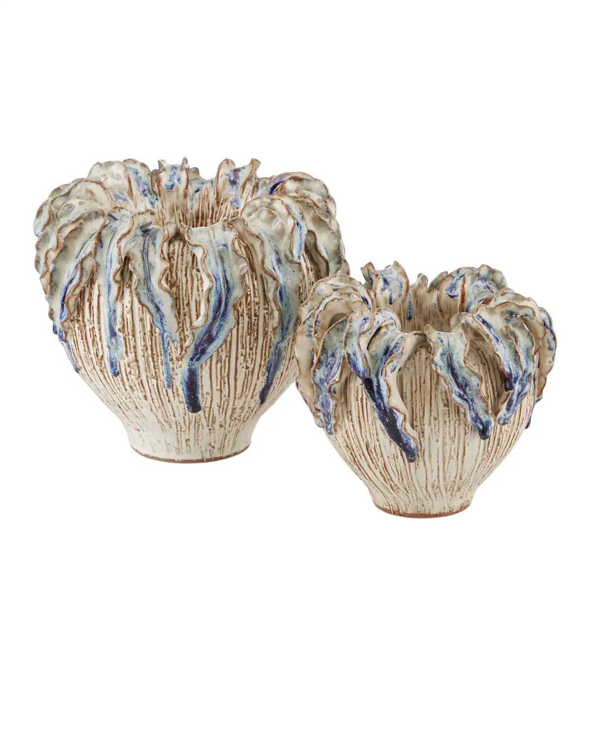 CURREY & COMPANY TROPICAL CROWN VASE - Decorative Accents