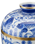 CURREY & COMPANY BLUE & RICE TUREEN SET OF 3 - Decorative Accents