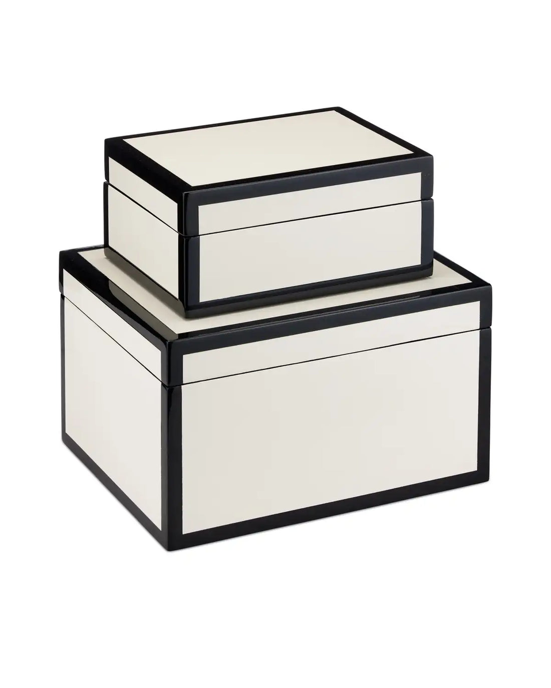 CURREY & COMPANY LACQUER BOX SET OF 2 - Decorative Accents