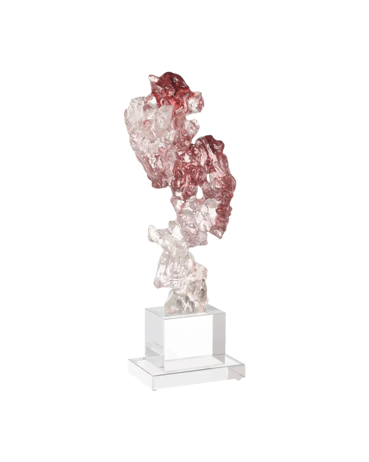CURREY & COMPANY FAUX ROCK CRYSTAL SCULPTURE - Decorative Accents