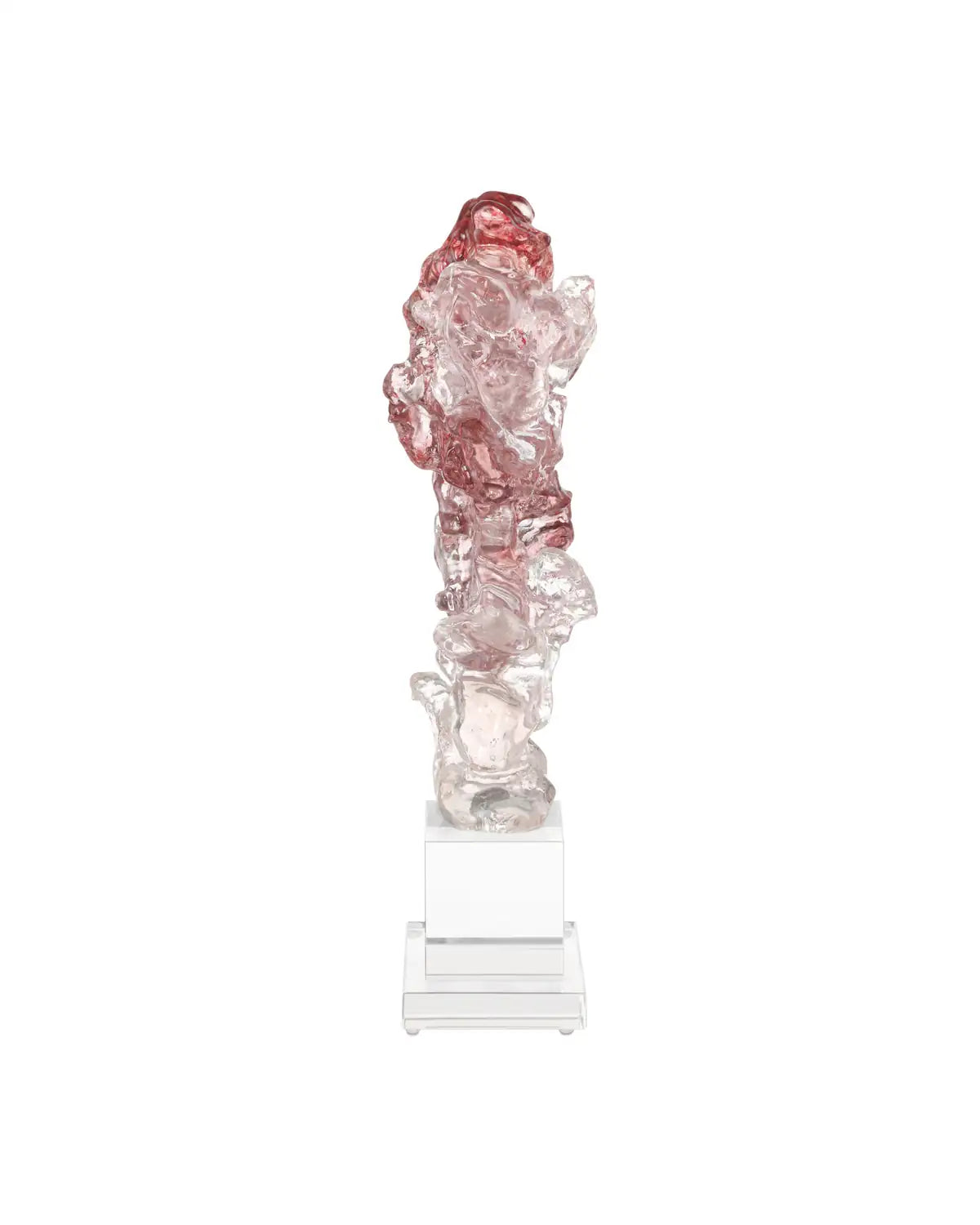 CURREY & COMPANY FAUX ROCK CRYSTAL SCULPTURE - Decorative Accents