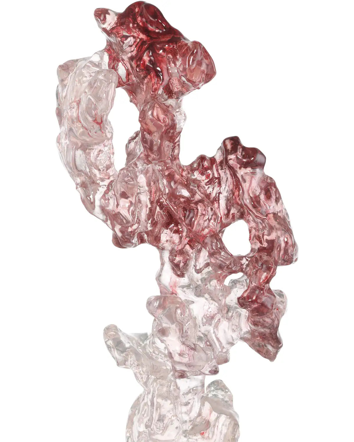 CURREY & COMPANY FAUX ROCK CRYSTAL SCULPTURE - Decorative Accents