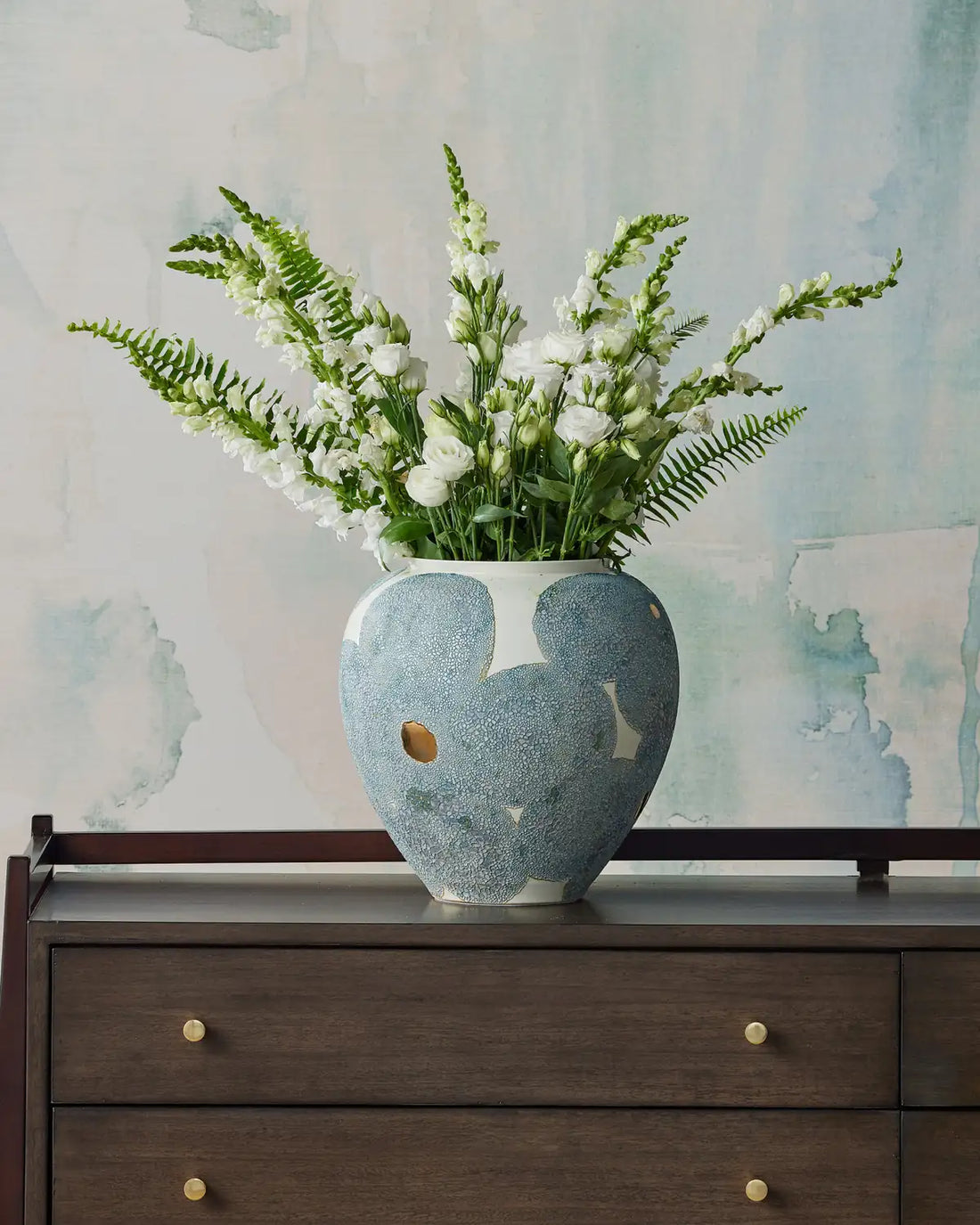 CURREY & COMPANY BLOOM BLUE & VASE - Decorative Accents