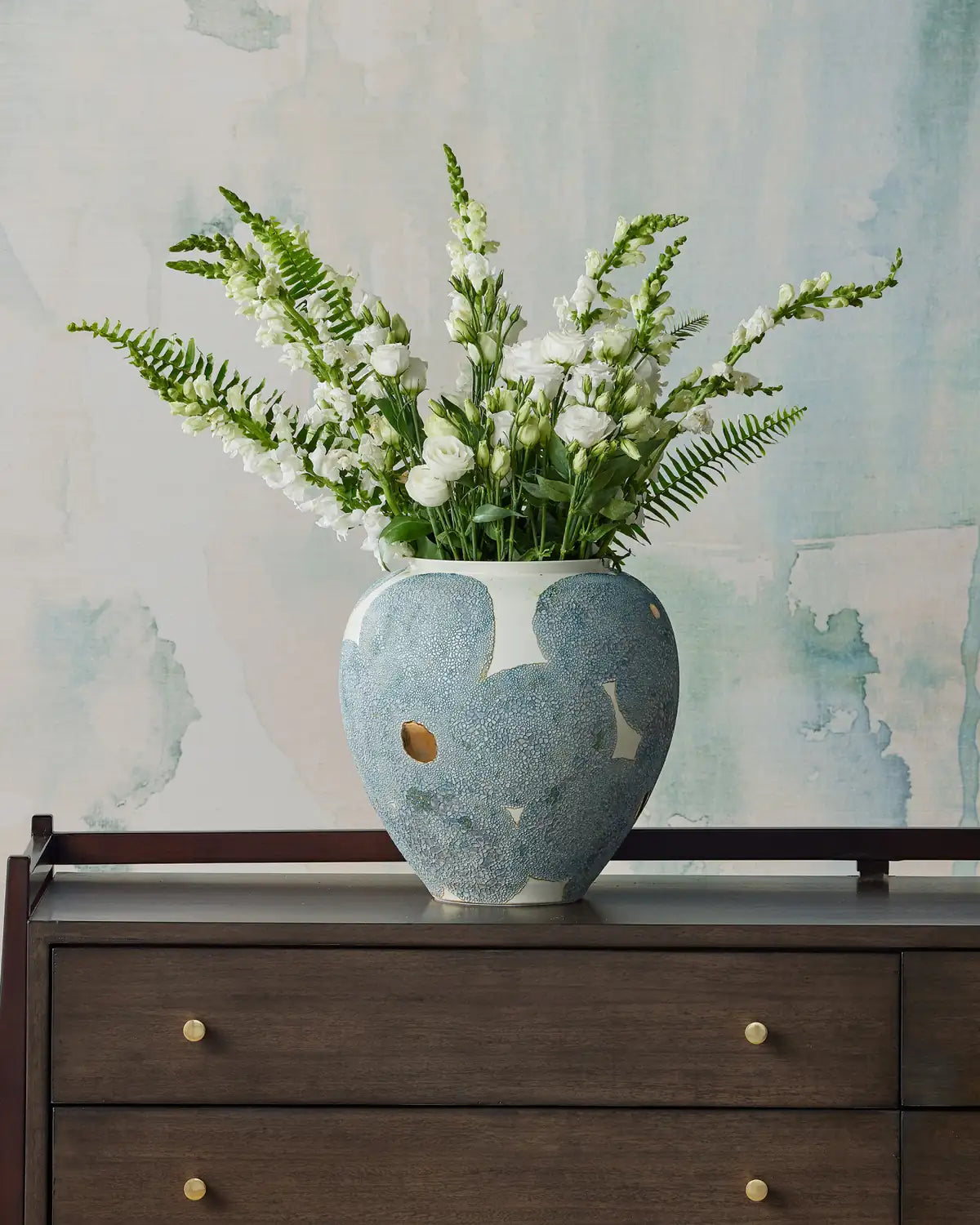 CURREY & COMPANY BLOOM BLUE & VASE - Decorative Accents