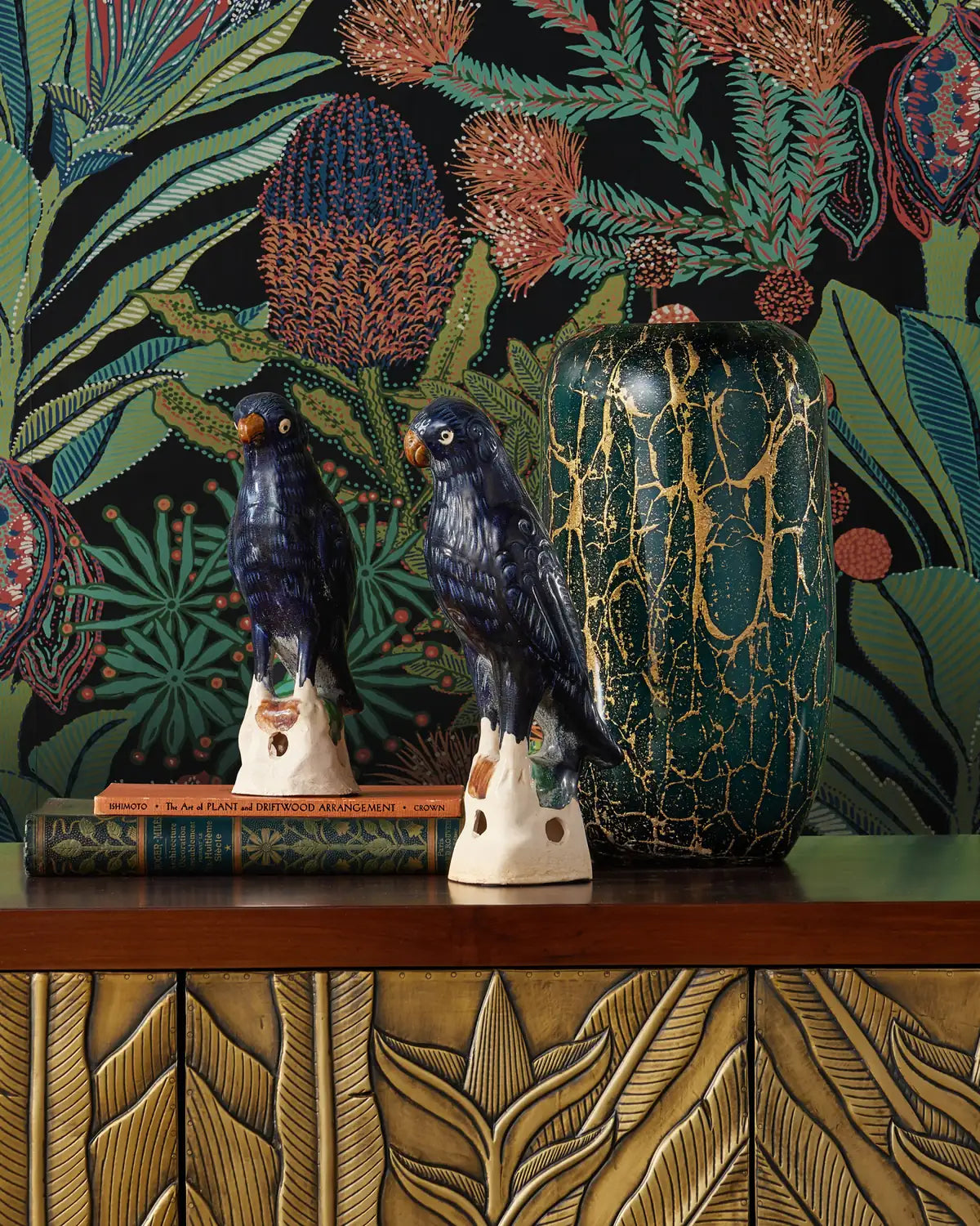 CURREY & COMPANY VITRY GREEN & VASE - Decorative Accents