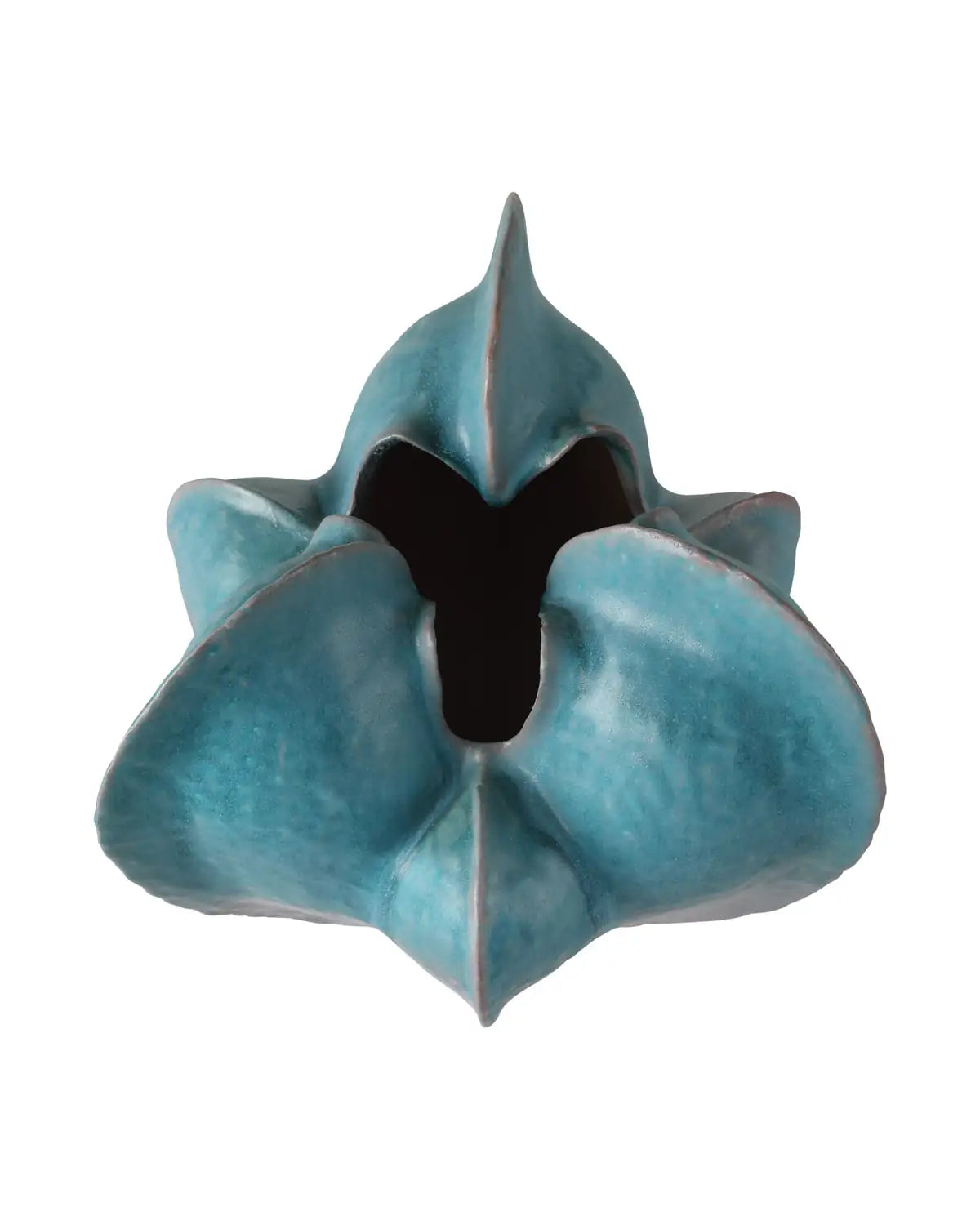 CURREY & COMPANY FREE-FORM BLUE VASE - Decorative Accents