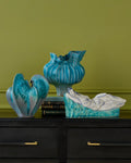CURREY & COMPANY FREE-FORM BLUE VASE - Decorative Accents